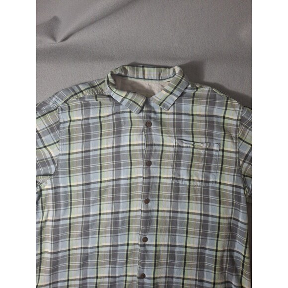 Tommy Bahama Camp Shirt Silk  XL Silk Original Fit  Button Up Windowpane Plaid - Picture 2 of 7